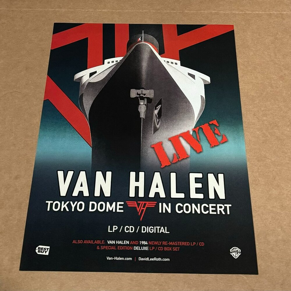 VAN HALEN - TOKYO DOME - Music Print Promo Advertisement - 2015
